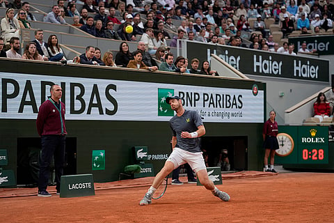 French open 2024 Day 1:  Andy Murray plays against 
Stan Wawrinka